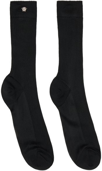 Versace Ribbed Knit Socks 1008759_1A10210_1B000