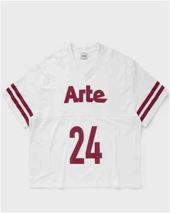 Arte Antwerp American T'shirt Mesh Fleece SS24-147T-WHITE-BORDEAUX