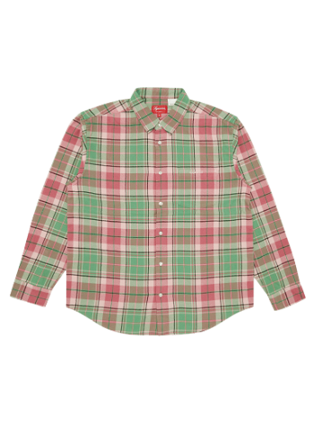 Supreme Plaid Flannel Shirt FW22S8 PINK