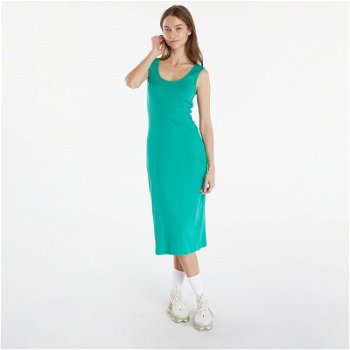 Urban Classics Dresses Ladies Rib Top Dress Fern Green TB6190-12896