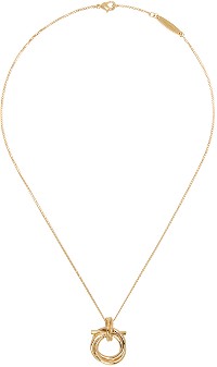 Gancini Pendant Necklace "Gold"