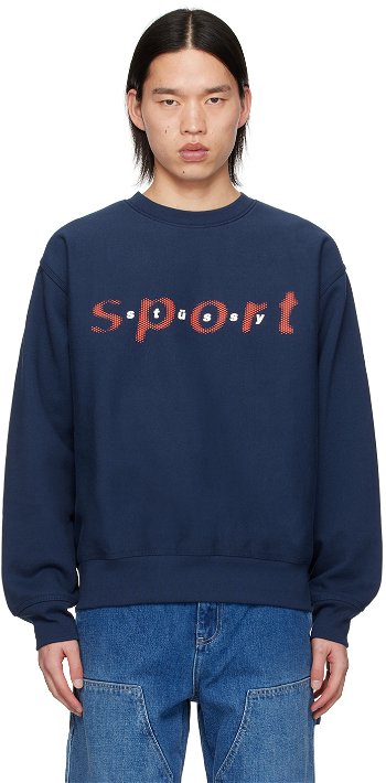 Stüssy Navy Dot Sport Sweatshirt 1914998