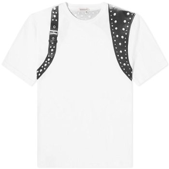 Alexander McQueen Stud Harness Print T-Shirt 776329QTAAJ-0909
