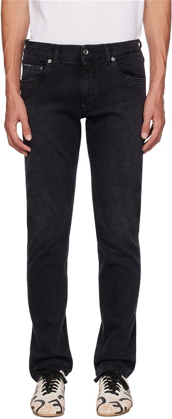 Dolce & Gabbana Black Slim-Fit Jeans GY07CDG8HW4