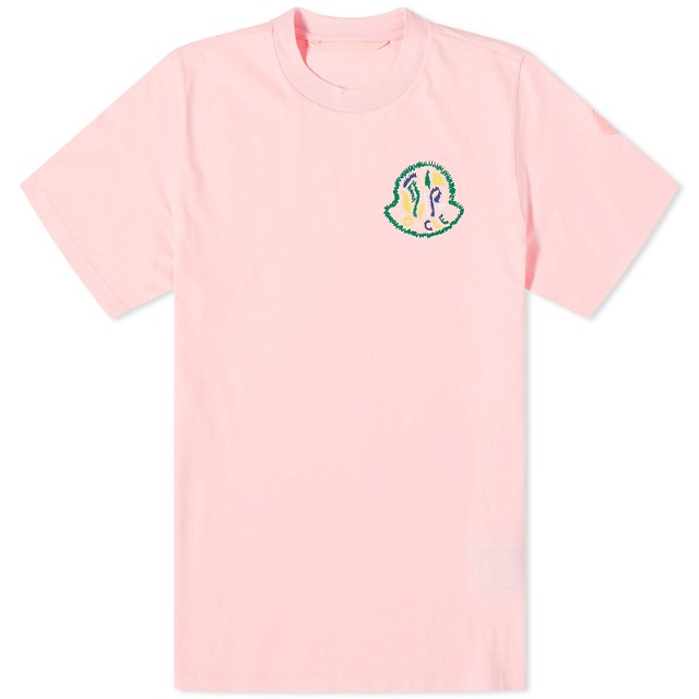 Men's Embroidered Logo T-Shirt Pink