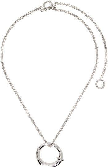 Jil Sander Pendant Necklace "Silver" J11UU0052_P4877