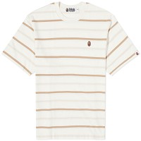 Stripe One Point T-Shirt "Ivory"