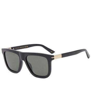 Gucci Men's Web Ingot Sunglasses Black/Grey GG1502S-001