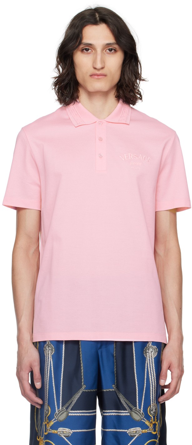 Pink Milano Stamp Polo
