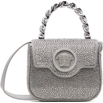 Versace Silver Crystal 'La Medusa' Mini Bag 1003016_1A06487