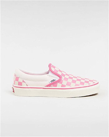 Vans Classic Slip-on Checkerboard Shoes (checkerboard Pink/true White) Unisex White, Size 3.5 VN000BVZBJ1