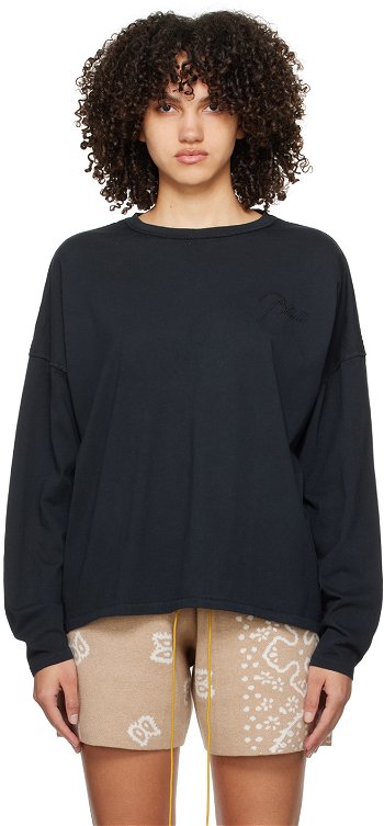Rhude Embroidered Long Sleeve T-Shirt RHPS24TT17012372
