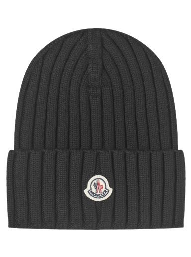 Logo Beanie Hat Black