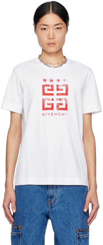 Givenchy 4G Stars T-Shirt BM716G3YEL112