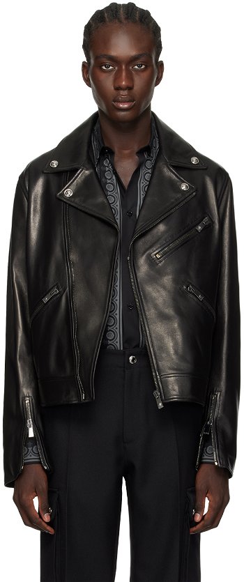 Versace Biker Leather Jacket 1013570-1A00713-1B000