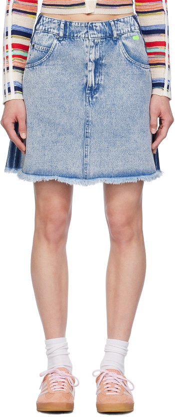 adidas Originals Blue Edition Denim Miniskirt IU2509