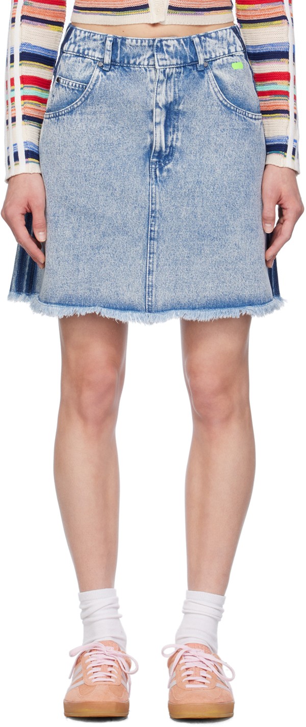 Blue Edition Denim Miniskirt
