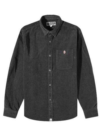 BAPE One Point Corduroy Relaxed Fit Shirt Black 001SHI801007M-BLK