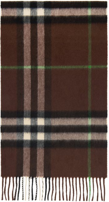 Burberry Check Scarf Brown 8077887