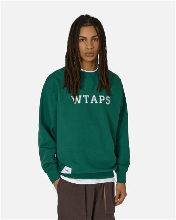 WTAPS Academy Crewneck Sweatshirt Green 241ATDT-CSM03 GRN