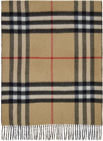 Burberry Reversible Check Scarf Beige & Black 8035910