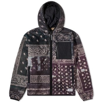 Neighborhood Bandana Pattern Fleece Jacket 232SZNH-JKM06-BK