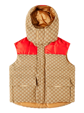 Gucci GG Jacquard Hooded Down Vest 756931-Z8BJ6-2275