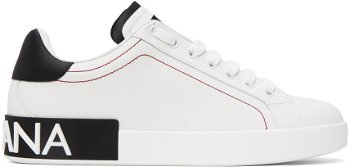 Dolce & Gabbana White Embossed Sneakers CS2216AH526