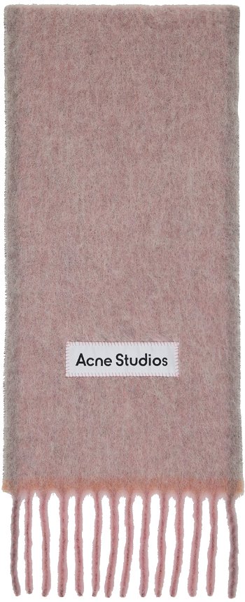 Acne Studios Pink Fringe Scarf CA0290-