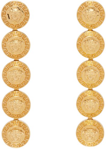 Versace Tribute Medusa Drop Earrings "Gold" 1013266_1A00620_3J210