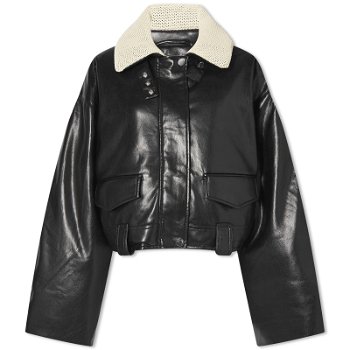 Nanushka Hollie Leather Look Jacket NW24RSOW00499