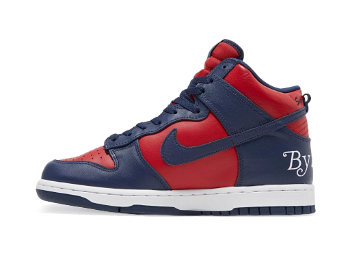 Nike SB Supreme x Dunk High SB "By Any Means - Red Navy" DN3741-600