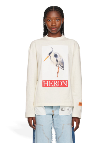 HERON PRESTON Heron Bird Painted T-Shirt HWAB027F23JER0020425