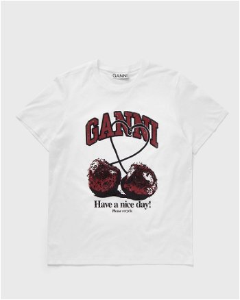 GANNI Basic Jersey Cherry Relaxed Tee T3860-151