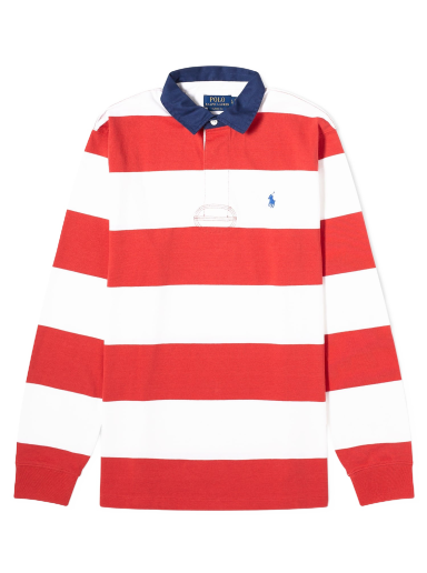 Block Stripe Rugby Polo Shirt