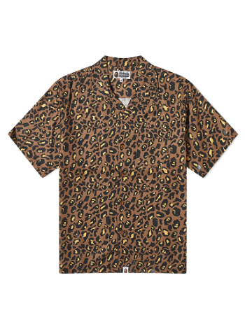 BAPE Leopard Open Collar Shirt Yellow 001SRJ201003I-YLW