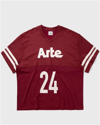 Arte Antwerp American T'shirt Mesh Fleece SS24-147T-BORDEAUX-CREAM