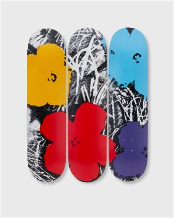 The Skateroom Andy Warhol Flowers Decks- Grey/Red 3-Pack 5407006111436