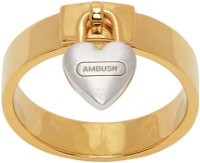 Heart Padlock Ring "Gold"