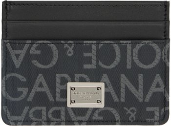Dolce & Gabbana Black Jacquard Card Holder BP0330AJ705