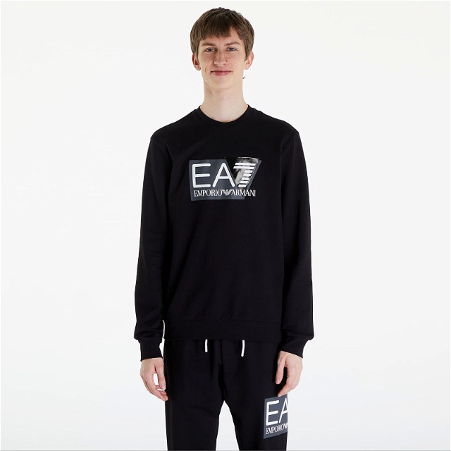 Men's hoodie EA7 Felpa Black