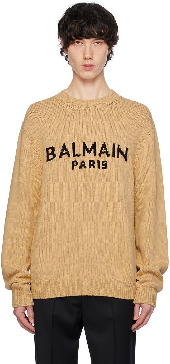 Balmain Jacquard Sweater CH1KD000KC88