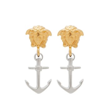 Versace Anchor Medusa Earrings 1013815-1A00620-4J390