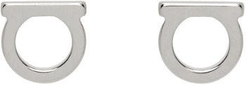 FERRAGAMO Gancini Pearl Earrings "Silver" 760120 - 696433