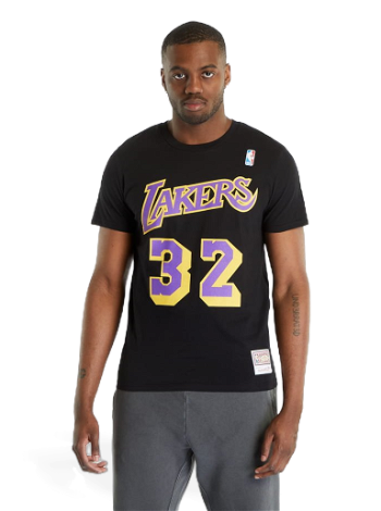 Mitchell & Ness NBA N&N Tee Lakers Magic Johnson BMTRINTL1074-LALMJBLCK