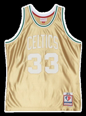 Mitchell & Ness Boston Celtics Larry Bird 75th Swingman Jersey SMJY4398-BCE85LBIGOLD