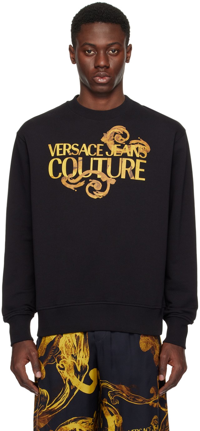 Couture Black Watercolor Couture Sweatshirt