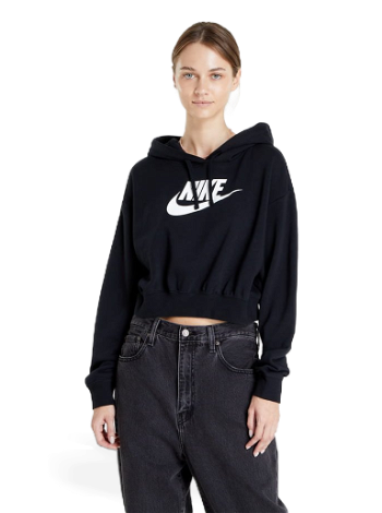 Nike Sportswear Club Fleece Oversized Crop Graphic Hoodie DQ5850-010