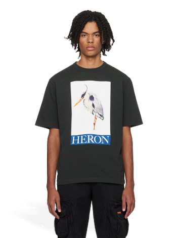 HERON PRESTON Bird Painted T-Shirt HMAA032F23JER0041046