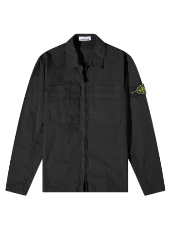 Stone Island Supima Cotton Twill Stretch-TC Zip Shirt Jacket 781510210-V0029